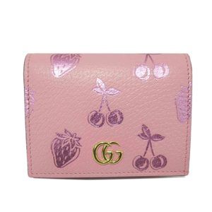 Gucci Cherry Bifold Wallet Strawberry